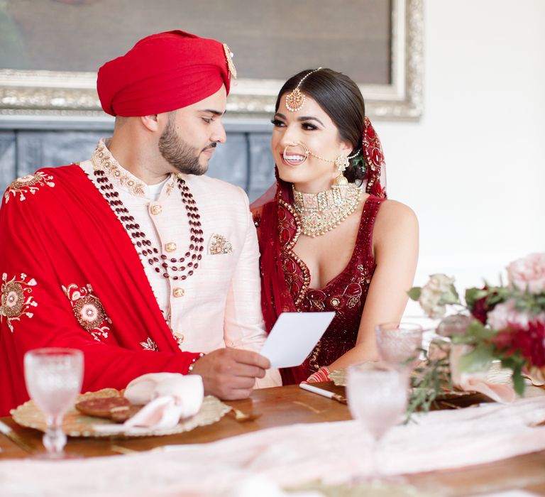 Bride & groom during wedding ceremony