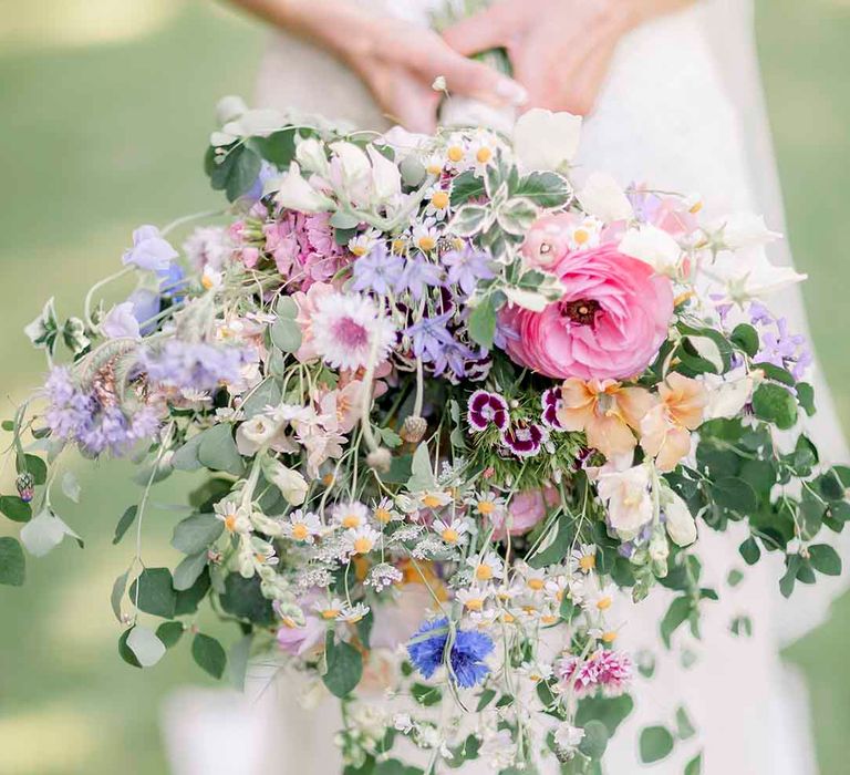 Pastel bouquet for French style inspired wedding 