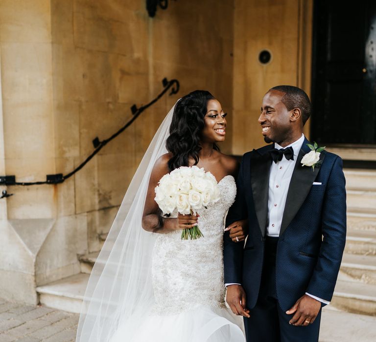 Bride and groom portrait by Michael Maurer Photography