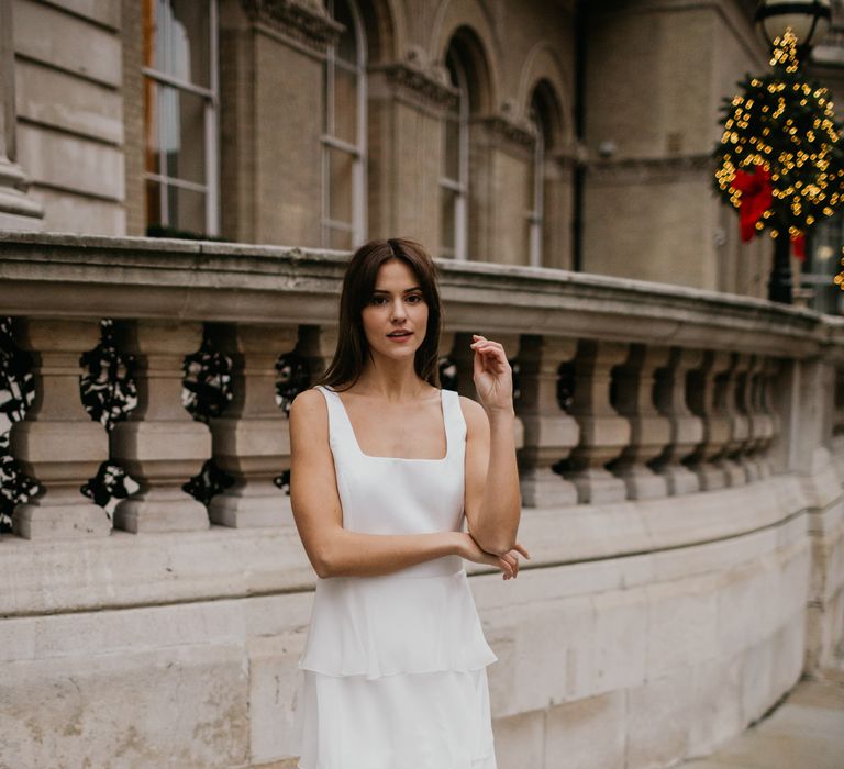 Layered midi dress by Story Of My Dress bridal