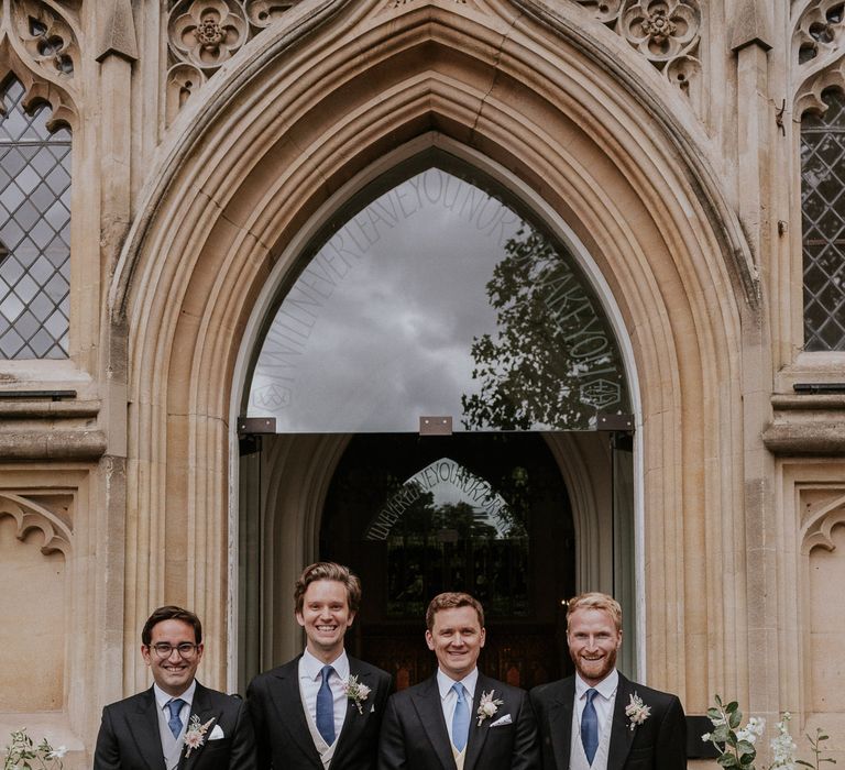 Groomsmen photo for London wedding