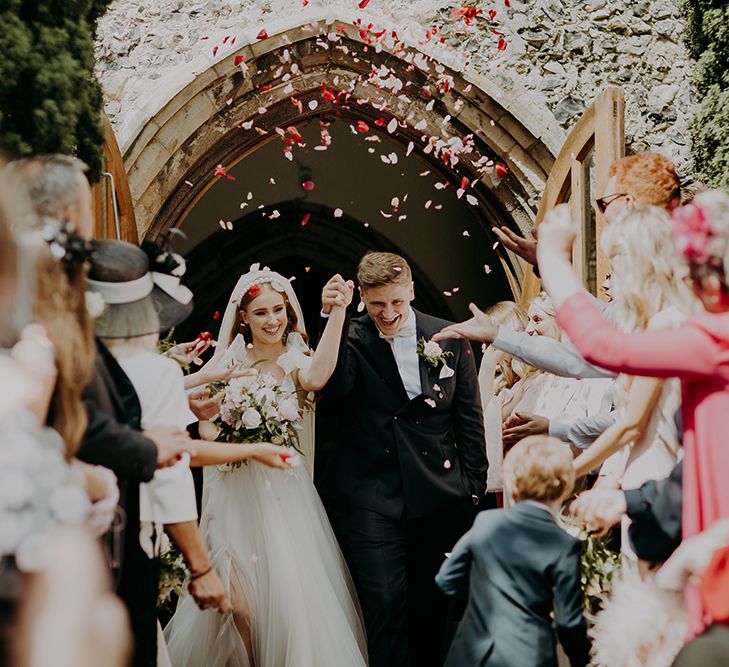 Church confetti exit by Irene Yap Weddings 