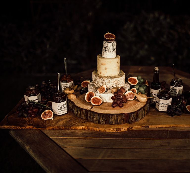 Cheese tower for wedding reception 