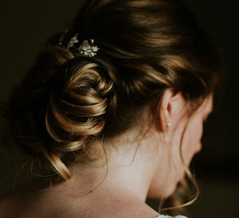 Loose bridal up do 