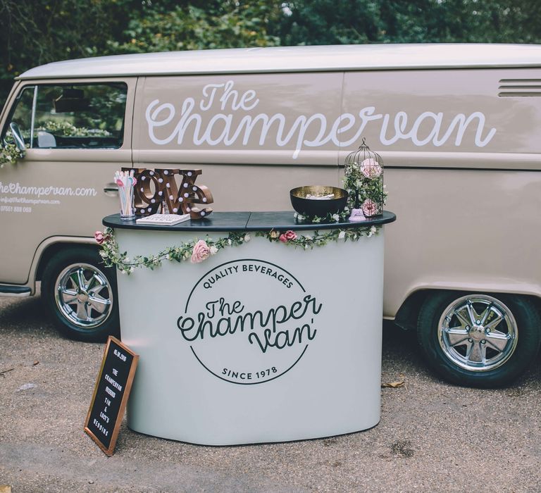 Champagne van for wedding in London