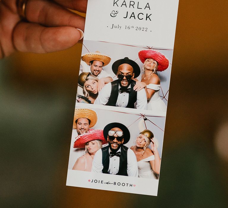 Photo booth pictures for wedding entertainment 