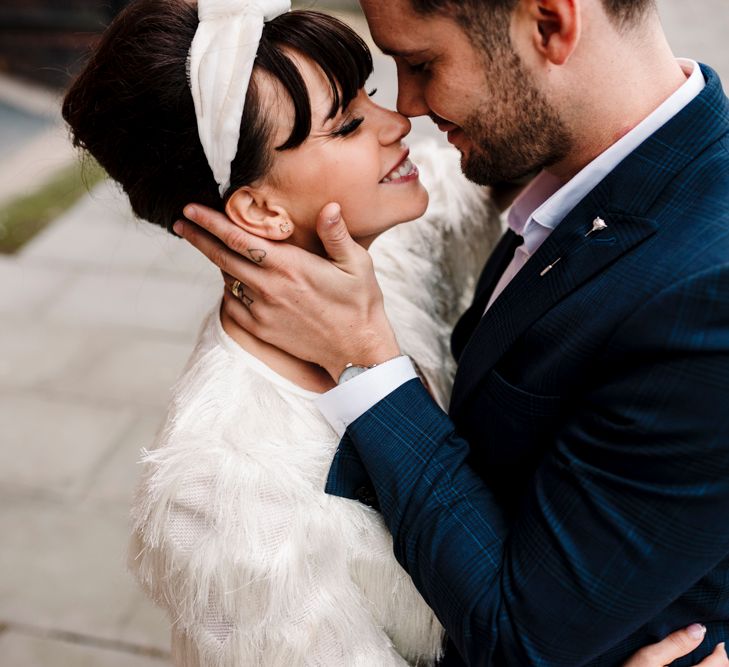 bride and groom portrait by Amy Faith Photography