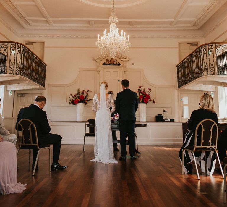 Poole registry office intimate wedding 