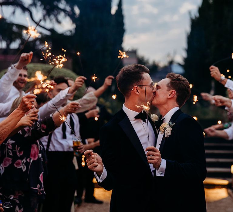 Sparkler moment at epic LGBTQI+ wedding 