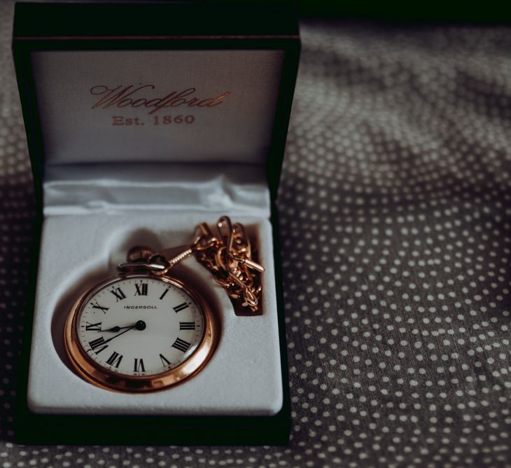 Family heirloom gifted to the groom on the wedding morning 