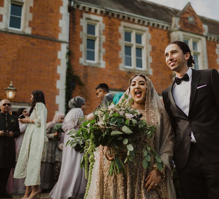 Bride and groom portrait by Phoebe Jane Photography