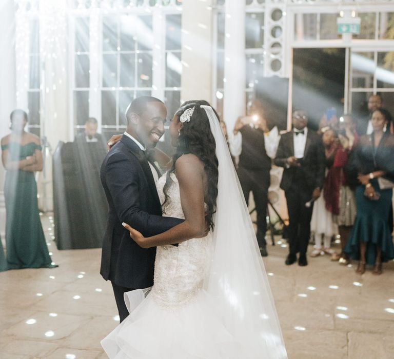 Bride and groom first dance at Syon Park 