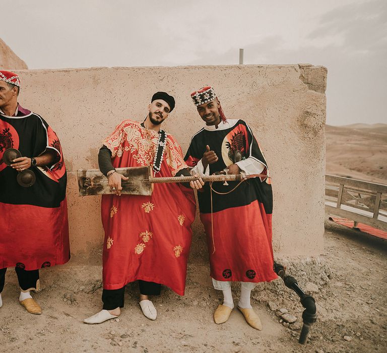 Traditional Moroccan musicians 