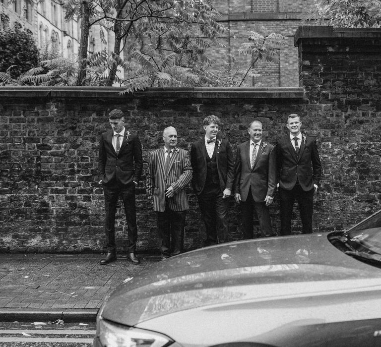 Groomsmen wedding photography on Manchester street