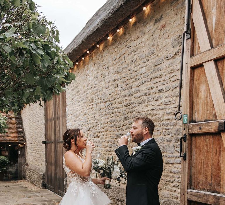 Rustic luxe The Tythe Barn Launton Wedding