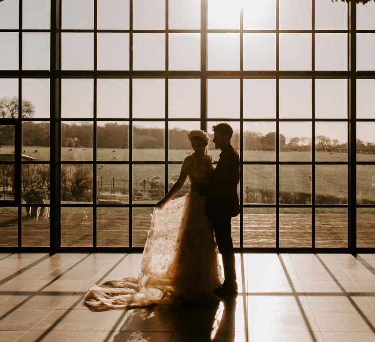 Crittall windows at Botely Hill Barn wedding venue in Surrey