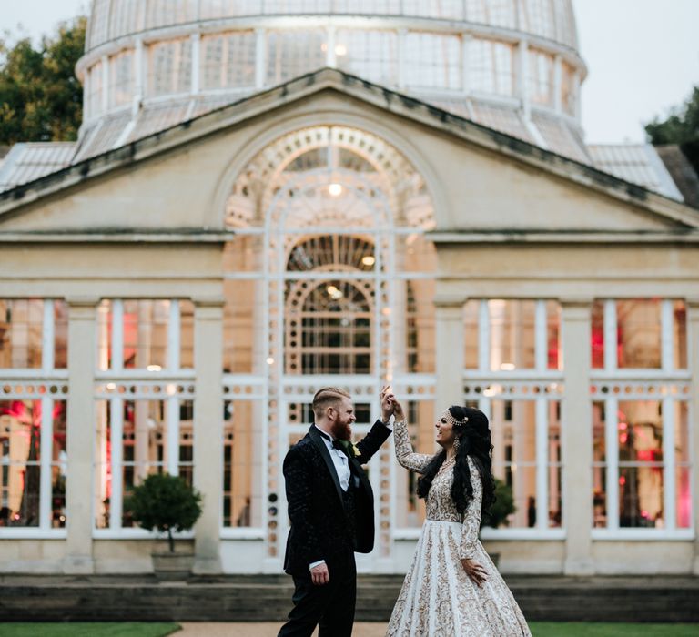 Large conservatory Syon Park wedding venue in London 