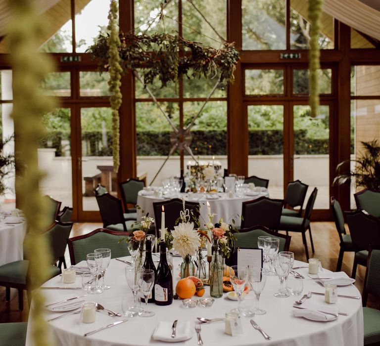 Wedding breakfast at Larmer Tree Gardens wedding