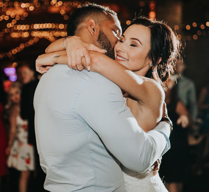 Bride and groom first dance