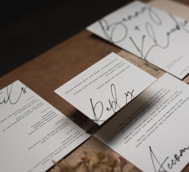 Wedding stationery by Grey Starling Designs 