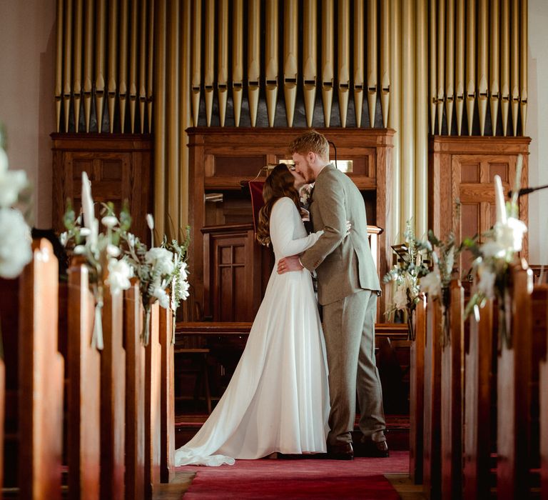 Just married at Antrobus Methodist Chapel