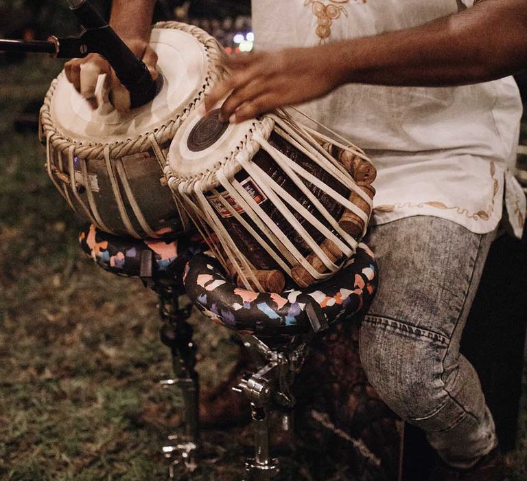 Authentic wedding entertainment bongo player for destination wedding in South Africa