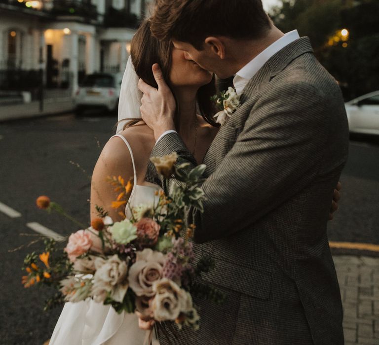 Intimate wedding portraits at dusk by Alba Turnbull Photography