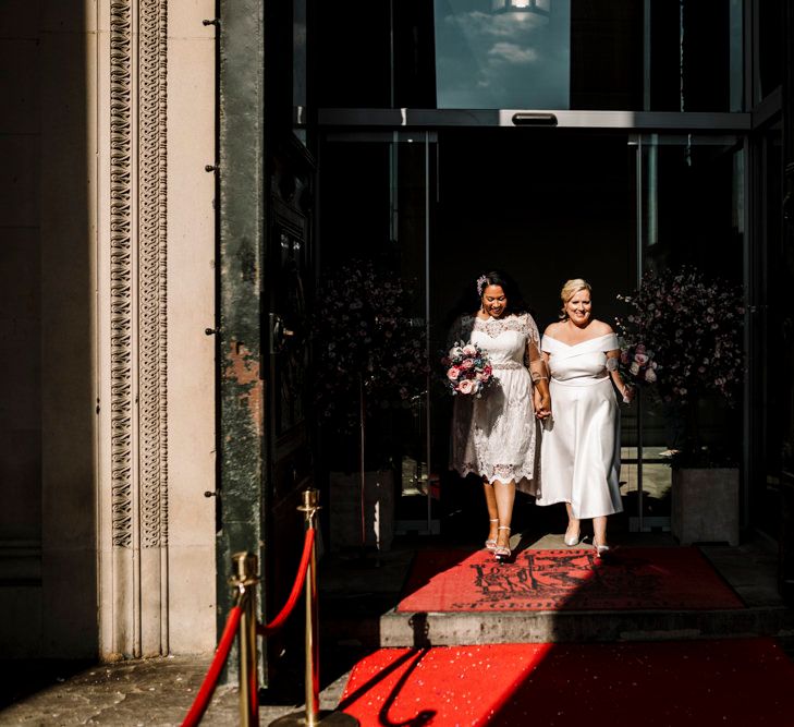 Red carpet wedding in Liverpool 