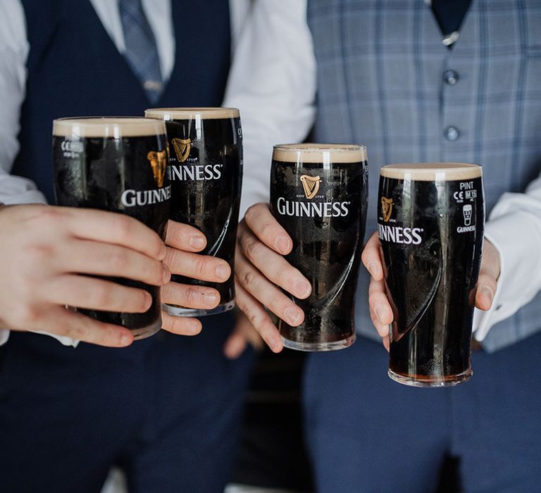 Pints of guinness to celebrate 