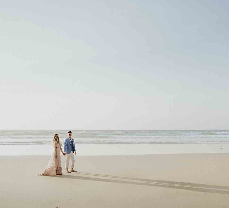 Beautiful beach wedding in Cornwall