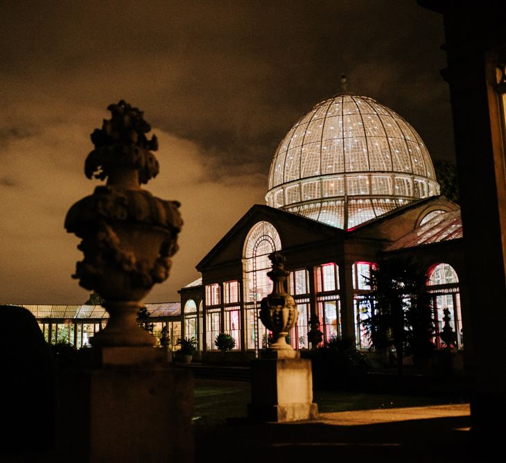 Syon Park Orangery at night