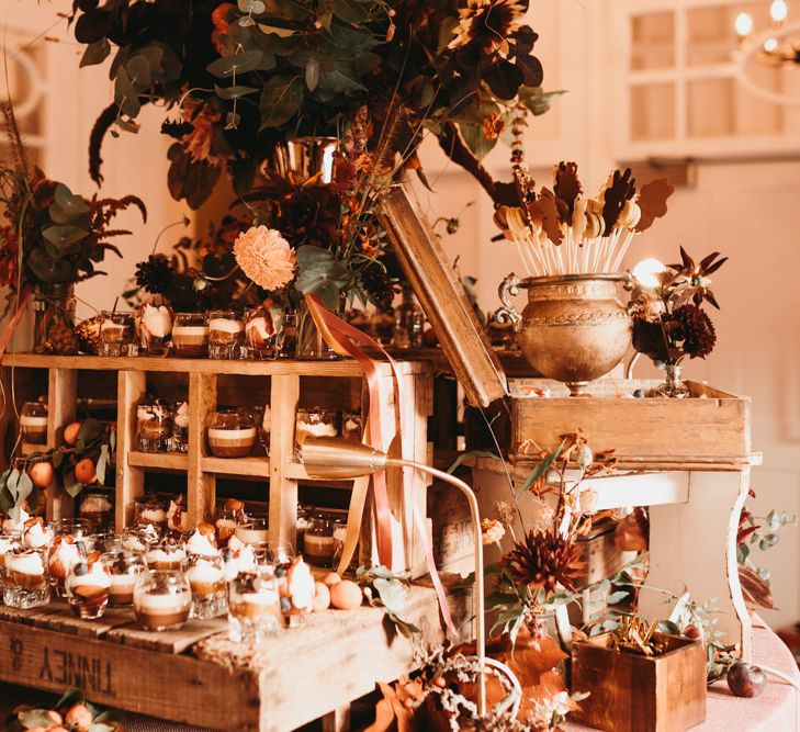 Dessert table with individual treats