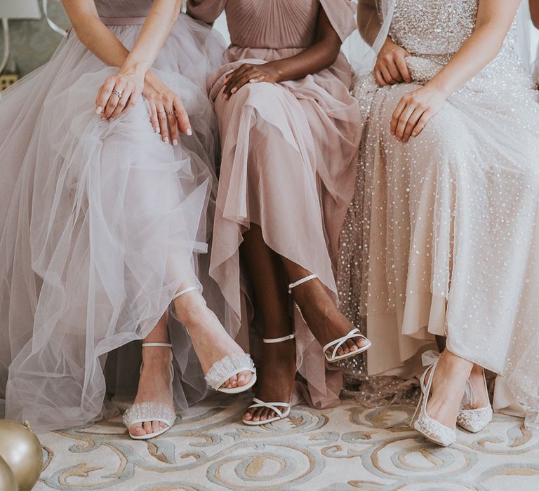 Bridal party wedding shoes and sandals 