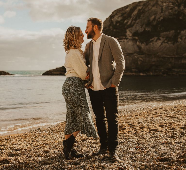 Beach engagement shoot