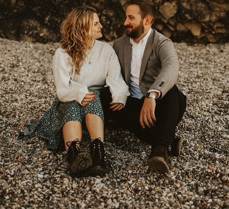 Durdle Door Beach engagement shoot 