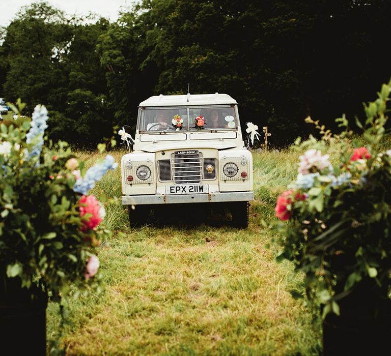 White Defender for wedding day