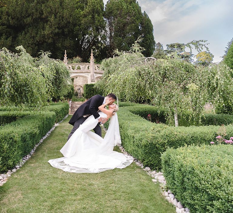 Traditional and classic style wedding with green and white wedding flowers in Wiltshire 