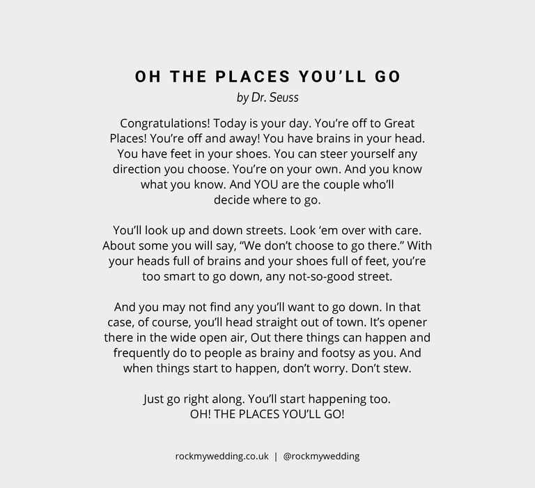 Oh The Places You'll Go