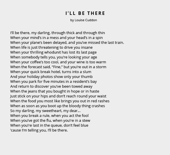 I'll Be There by Louise Cuddon