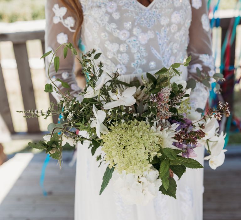 organic wedding bouquet 