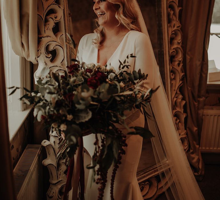 Foliage bouquet for Bride at Winter wedding