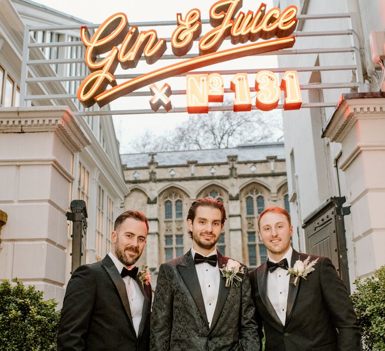 Groomsmen photography at no131wedding venue