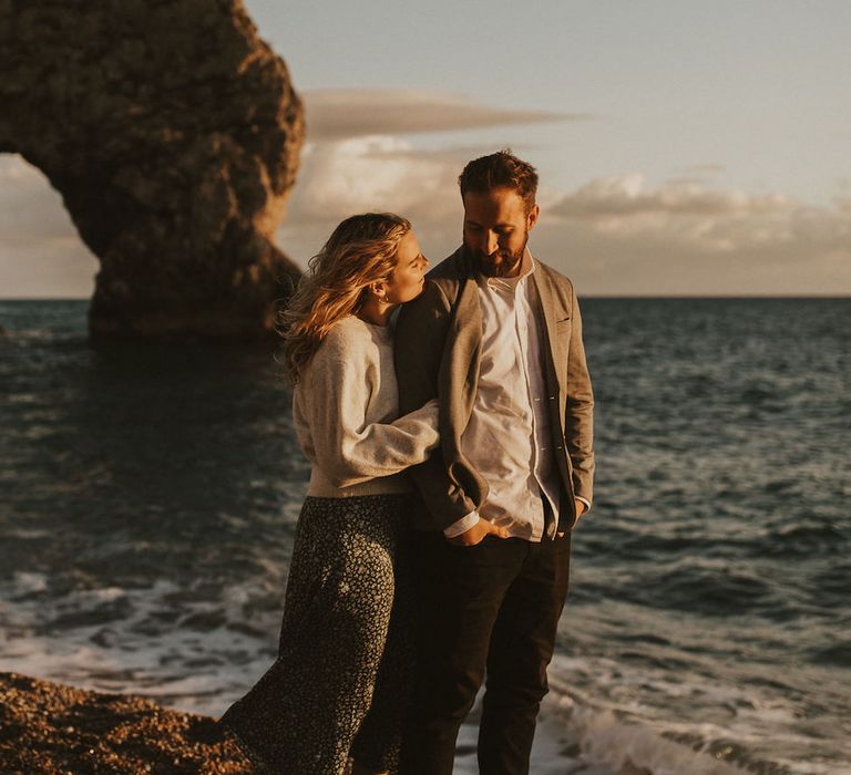 Durdle Door Beach engagement shoot 