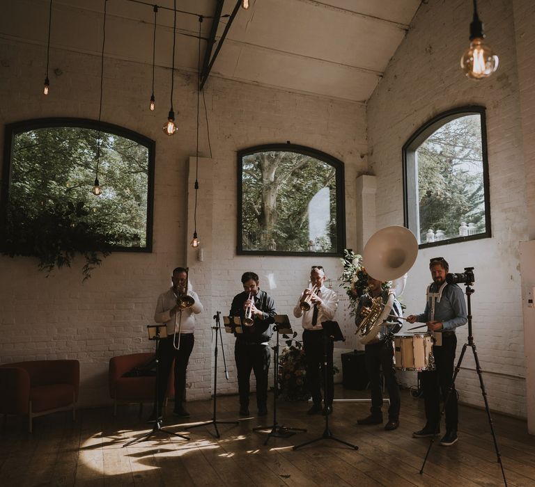 Brass band wedding entertainment 