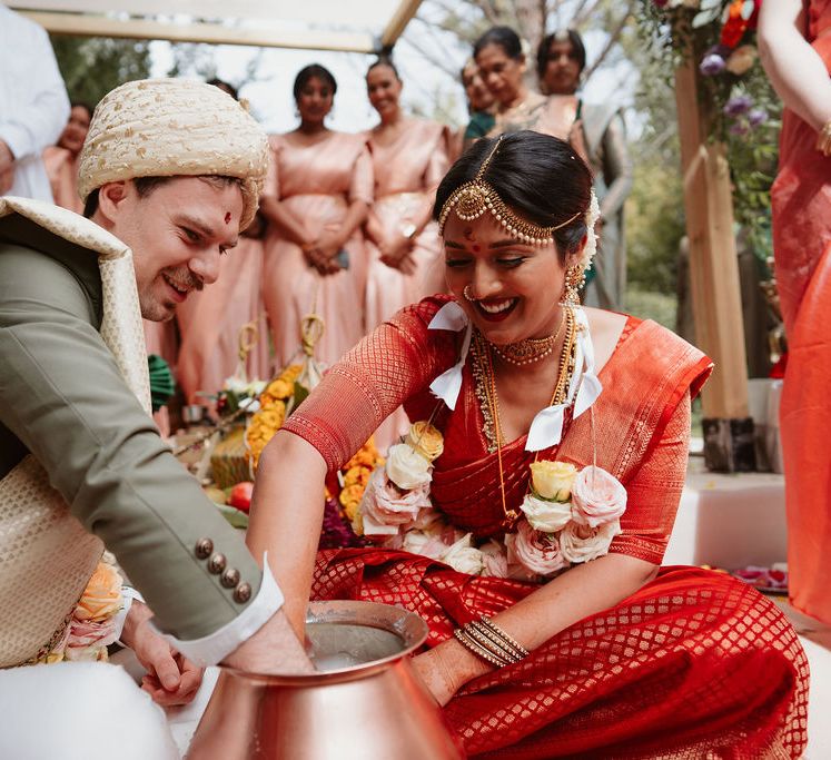 Provence Hindu wedding ceremony at Domaine de Blanche Fleur