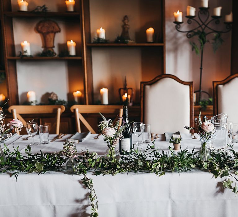 Wedding top table decor