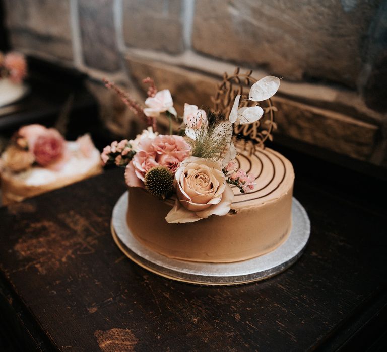 Dessert table at intimate Willow Marsh Farm wedding