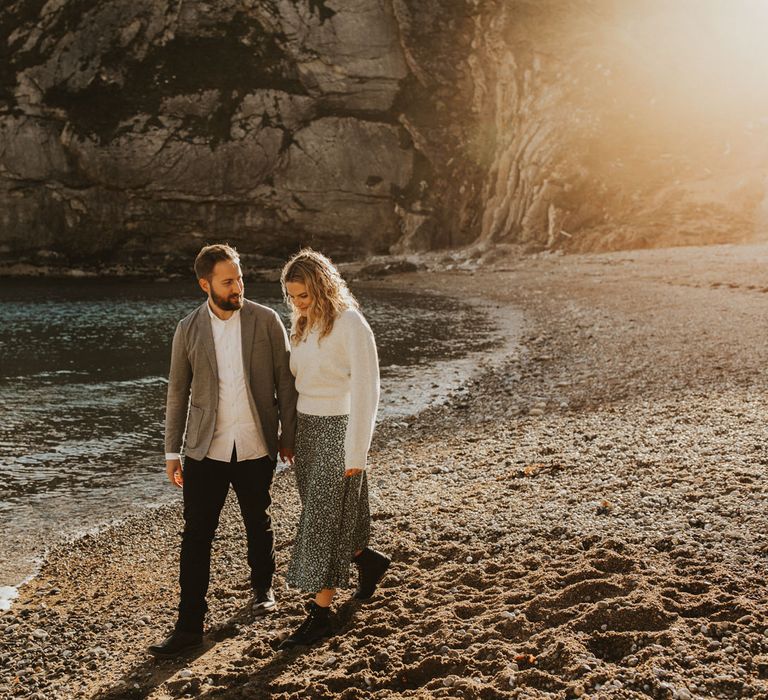 Durdle Door Beach engagement shoot 