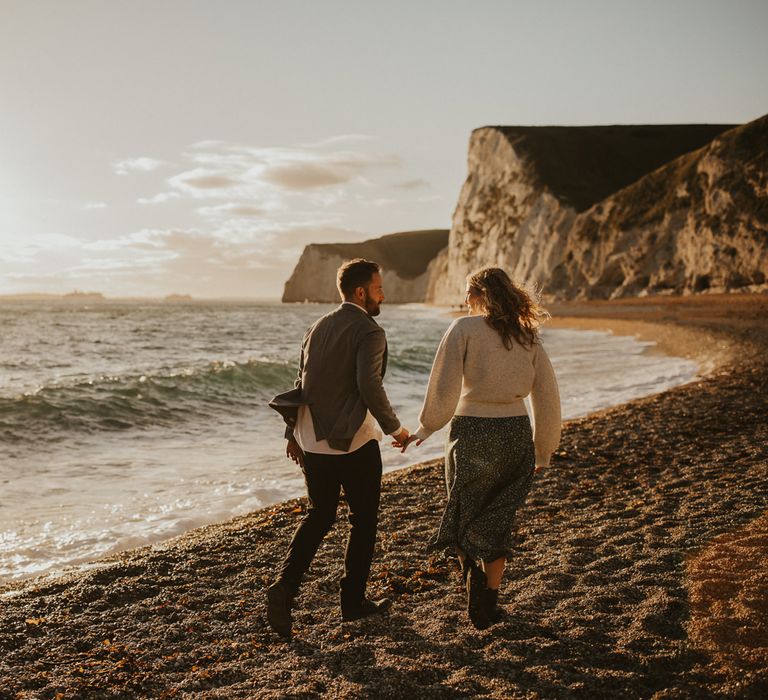 Durdle Door Beach engagement shoot 