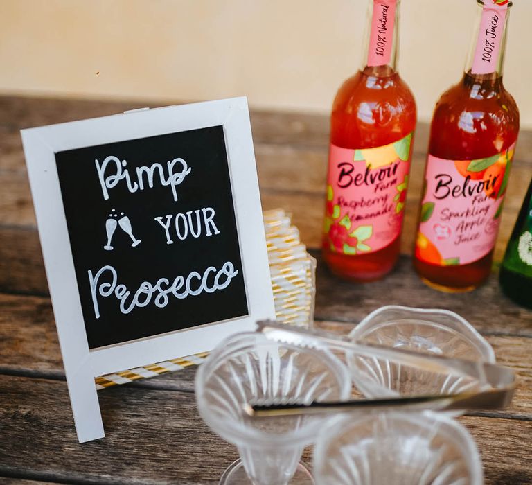 Pimp your Prosecco station at wedding party